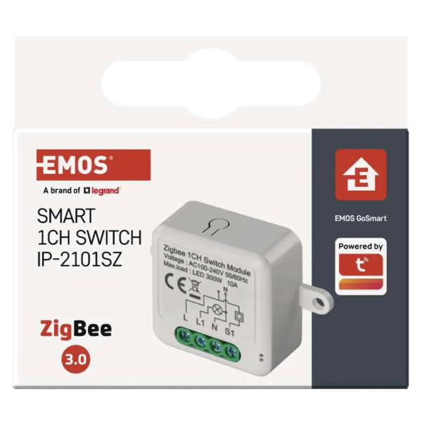 Фото - Релейний вимикач EMOS H5101 ZigBee 3.0 1-канальний