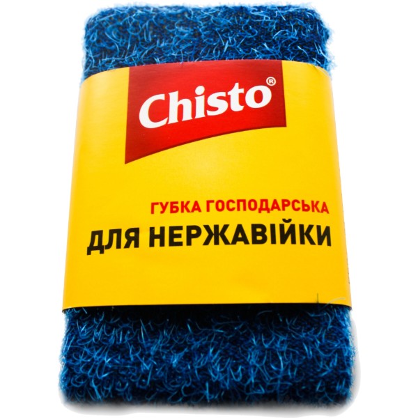 Фото - Губка для мытья посуды металлическая Chisto 1 шт.  (4823098413790)