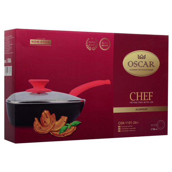 Фото - Сковорода універсальна OSCAR Chef 20 см (OSR-1101-20-l)