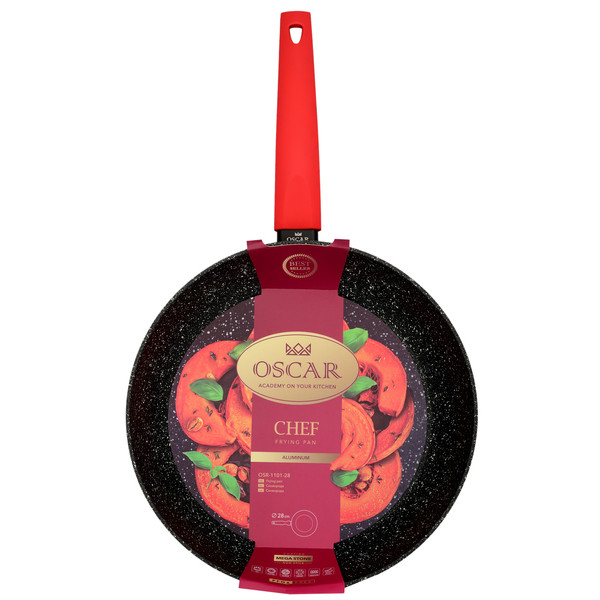 Фото - Сковорода універсальна OSCAR Chef 28 см (OSR-1101-28)