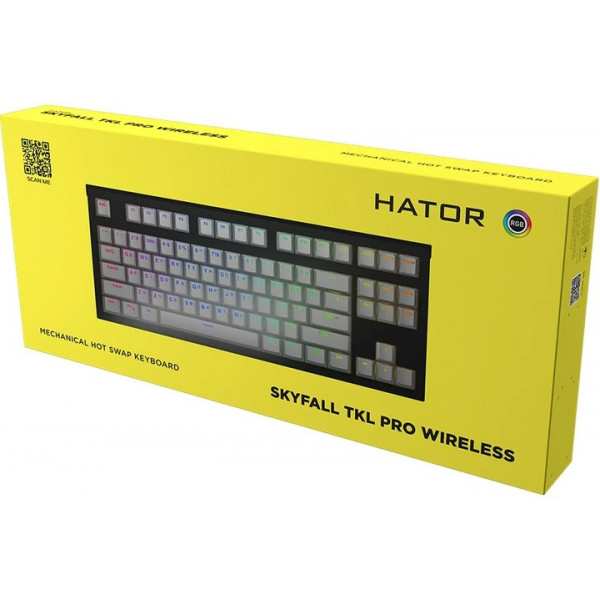 Фото - Клавіатура бездротова ігрова Hator Skyfall TKL PRO Wireless ENG/UKR/RUS (HTK-663) Black
