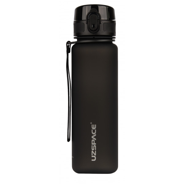 Фото - Пляшка для води UZspace 3026 Frosted 500 мл чорна Фото - Пляшка для води UZspace 3026 Frosted 500 мл чорна