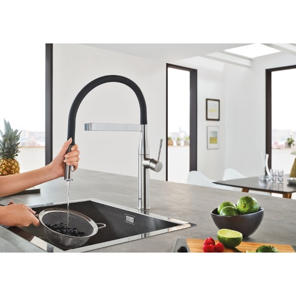 Фото - Кухонний змішувач Grohe Essence супер сталь (30294DC0)
