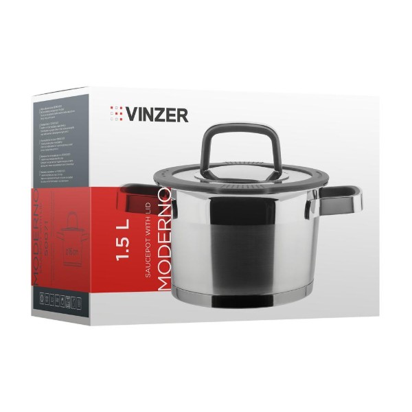 Фото - Кастрюля Vinzer Moderno 20 см 3.2 л (50073)