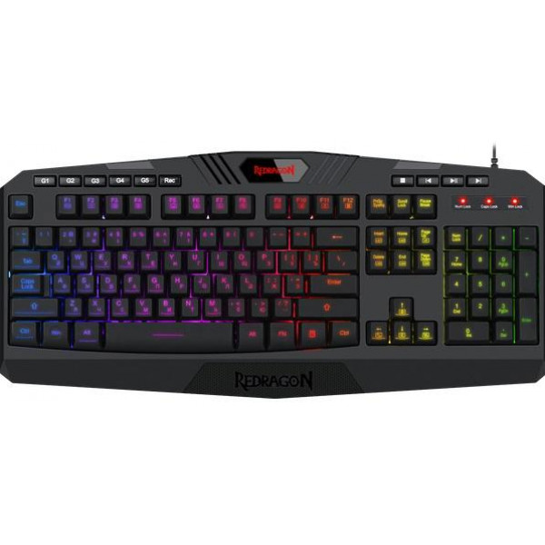 Фото - Клавиатура проводная игровая Redragon Harpe2 UKR RGB USB (77484)