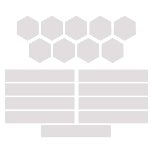 Фото - Світлодіодний світильник EMOS ZIW249R LINES 9 частин, білий, 34 Вт, RGBIC, WIFI