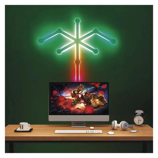 Фото - Світлодіодний світильник EMOS ZIW249R LINES 9 частин, білий, 34 Вт, RGBIC, WIFI