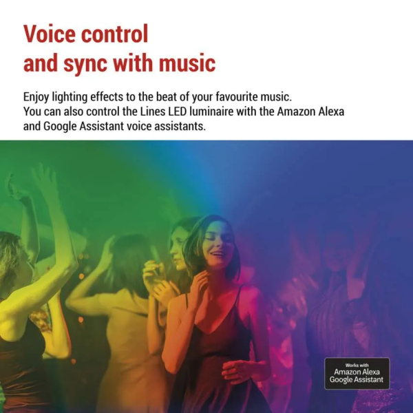 Фото - Світлодіодний світильник EMOS ZIW269R LINES 9 частин, чорни, 34 Вт, RGBIC, WIFI