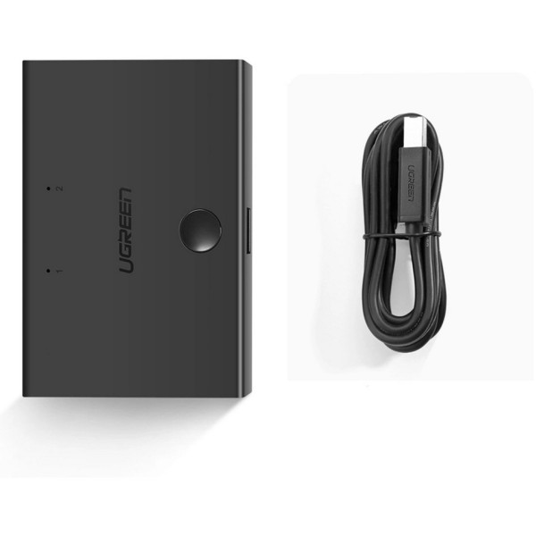 Фото - Хаб USB UGREEN USB 2.0 Sharing Switch 2x1 Black (30345)