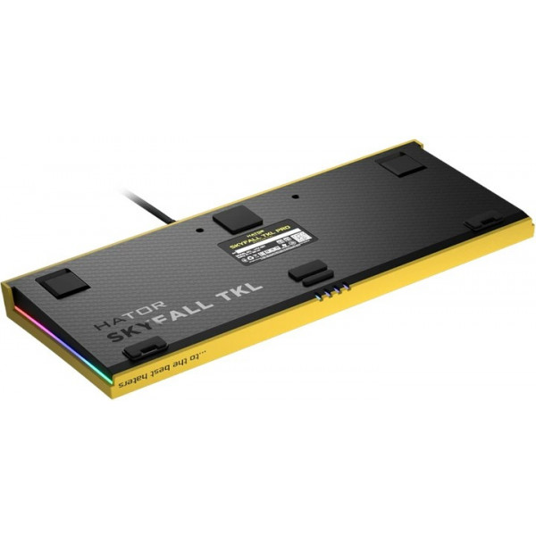 Фото - Клавіатура дротова ігрова Hator Skyfall TKL PRO ENG/UKR/RUS (HTK-657) Yellow