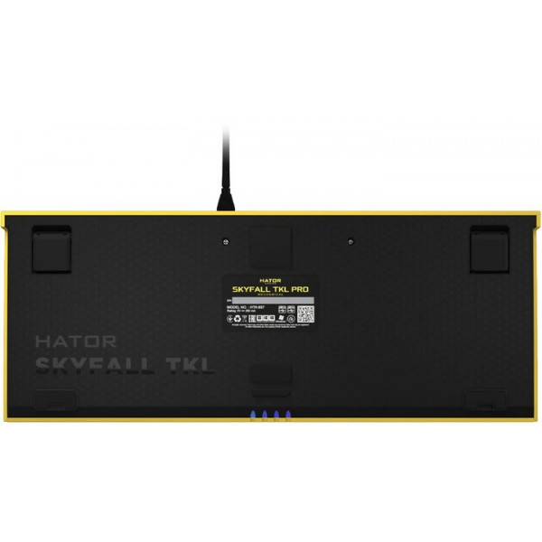 Фото - Клавіатура дротова ігрова Hator Skyfall TKL PRO ENG/UKR/RUS (HTK-657) Yellow