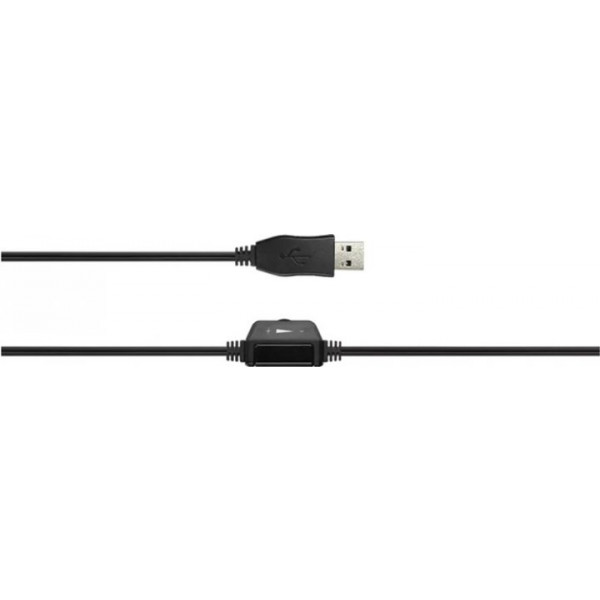 Фото - Гарнітура дротова Canyon CHSU-1 USB Black (CNS-CHSU1B)