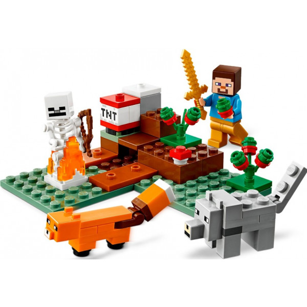 Фото - Конструктор LEGO Minecraft Пригоди в тайзі (21162)