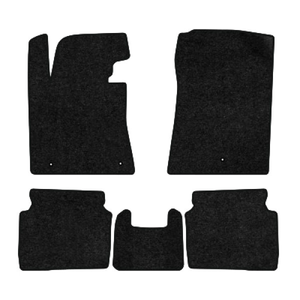 Фото - Килимки ворсові в салон авто EVAtech Standard для Hyundai Elantra GT (MD) (Floor Gas Pedal) 2010-2015 5 покоління Htb USA чорний кант HY42304C5LA3VEB