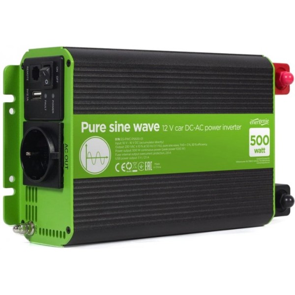 Фото - Инвертор автомобильный EnerGenie EG-PWC-PS500-01-