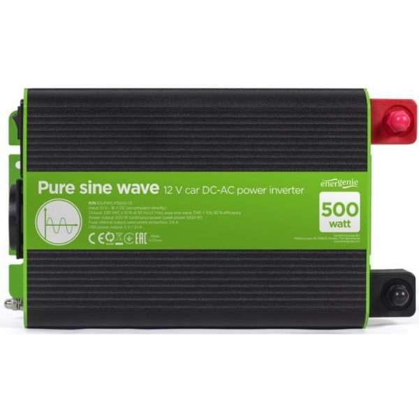 Фото - Инвертор автомобильный EnerGenie EG-PWC-PS500-01-