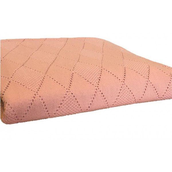 Фото - Плед полуторний Прованс Винтаж персик 130х170 см (015465)