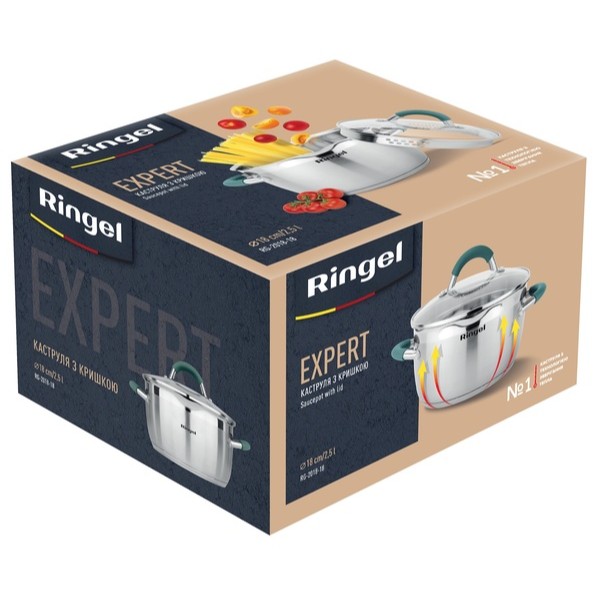 Фото - Кастрюля Ringel Expert 18 см 2.5 л (RG 2018-18)