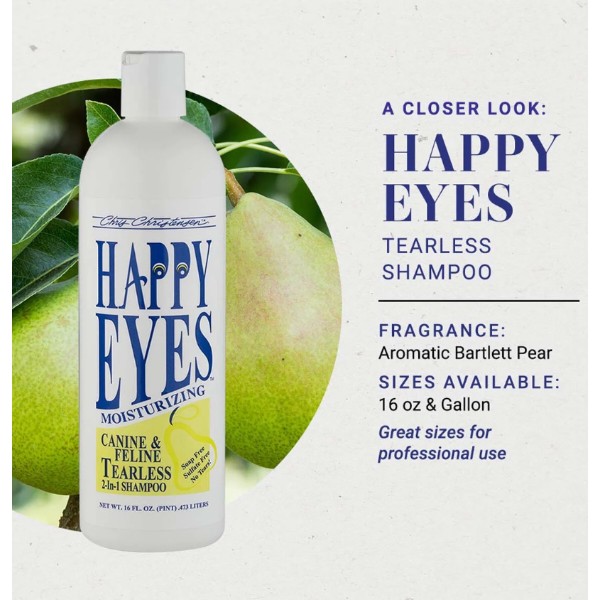 Фото - Шампунь для собак и кошек Chris Christensen Happy Eyes Tearless Shampoo 473 мл (819774010593)