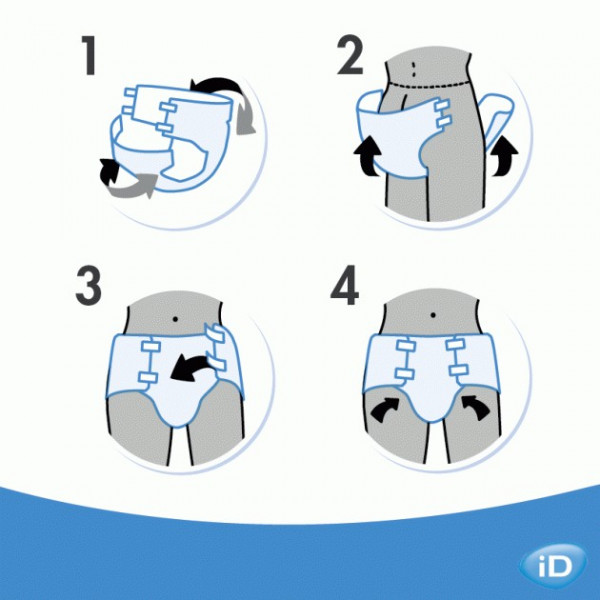 Фото - Одноразові підгузки ID для дорослих SLIP Plus Розмір XL, 30 шт. (945431550)