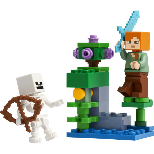 Фото - Конструктор LEGO Minecraft Бой в пещере с зарослями (30705)
