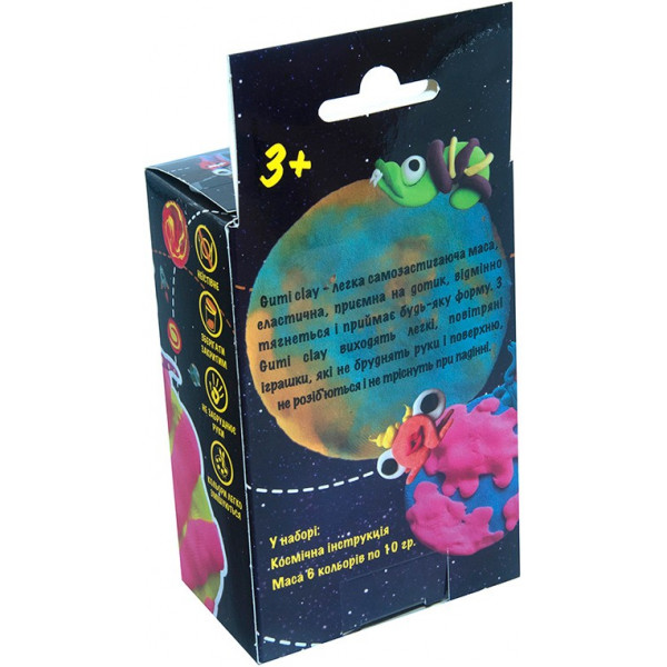 Фото - Маса для ліплення Strateg Gumi Clay - 6 кольорів по 10 гр. (Рус.) (32005)