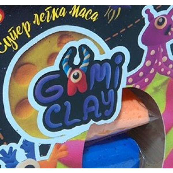 Фото - Маса для ліплення Strateg Gumi Clay - 6 кольорів по 10 гр. (71504)