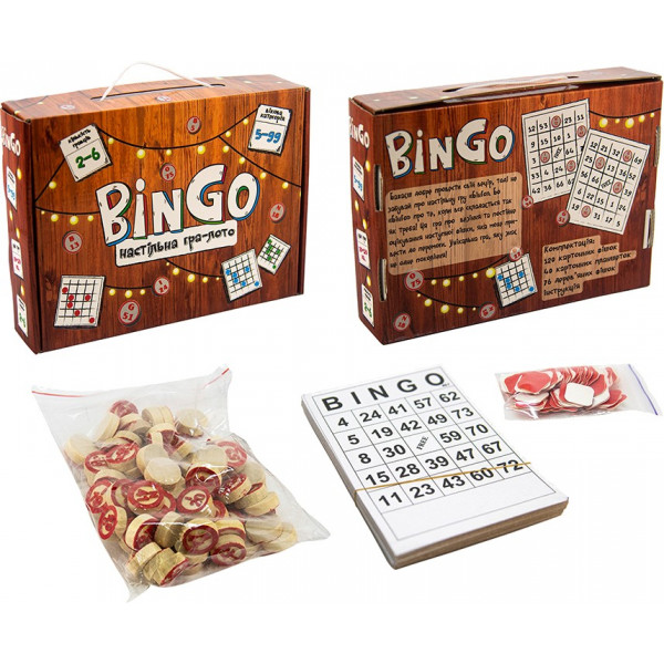 Фото - Настільна гра (5-7 років) Strateg лото "BinGo", укр (30757)