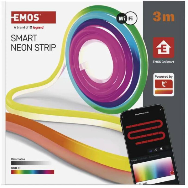 Фото - Світлодіодна стрічка EMOS ZPW313I NEO Nбіла,3м,24Вт,RGBICWiFi