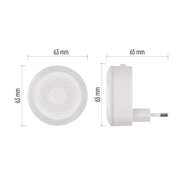 Фото - Нічник EMOS Світлодіодний P3326 5 Lm 230V пластик