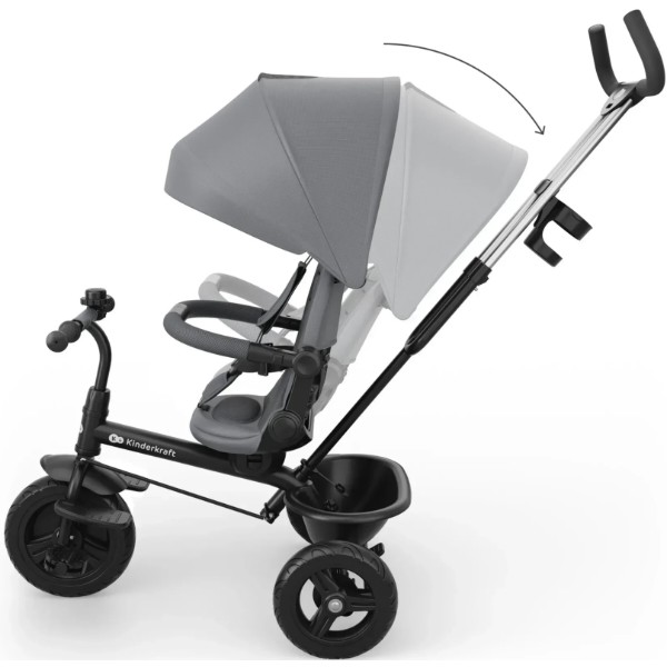 Фото - Триколісний велосипед Kinderkraft Aston 2 Plus Grey (KRASTO02GRYPL00)