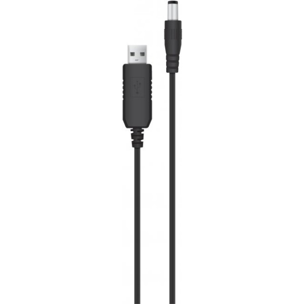 Фото - Кабель USB - DC ACCLAB USB to DC 5.5 х 2.5 мм 5V 1.5A 1 м Чорний