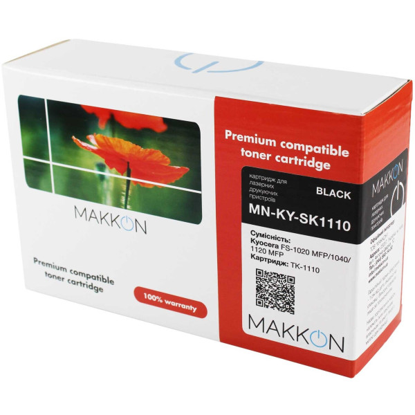 Фото - Картридж-тонер Makkon сумісний аналог Kyocera TK-1110 (MN-KY-SK1110)