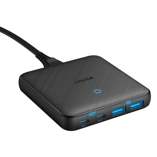 Фото - Мережевий зарядний пристрій Anker PowerPort 543 Atom III Slim 4 65W 2&2xUSB-C PIQ3.0 (A2046G12)