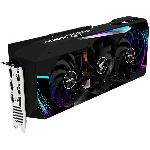 Фото - Відеокарта Gigabyte LHR! Відеокарта nVIDIA RTX 3080 12GB DDR6X 384 Bit  Core: 1830 MHz Memory: 19000MHz GV-N3080AORUS M-12GD