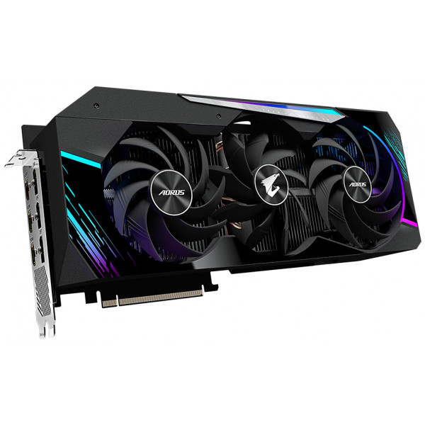 Фото - Відеокарта Gigabyte LHR! Відеокарта nVIDIA RTX 3080 12GB DDR6X 384 Bit  Core: 1830 MHz Memory: 19000MHz GV-N3080AORUS M-12GD