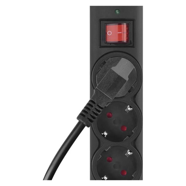 Фото - Мережевий фільтр EMOS P54219, 6 розетки, 3м. 10A 2300Вт чорний