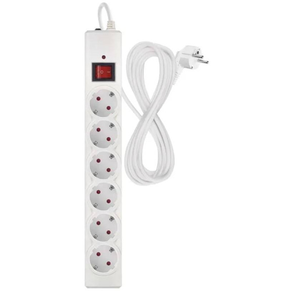 Фото - Мережевий фільтр EMOS P54217, 6 розетки, 5м. 10A 2300Вт білий Фото - Мережевий фільтр EMOS P54217, 6 розетки, 5м. 10A 2300Вт білий
