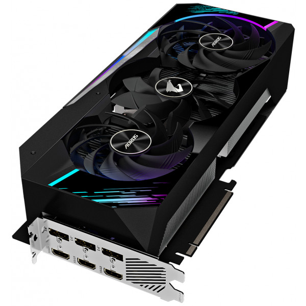 Фото - Відеокарта Gigabyte LHR! Відеокарта nVIDIA RTX 3080 12GB DDR6X 384 Bit  Core: 1830 MHz Memory: 19000MHz GV-N3080AORUS M-12GD