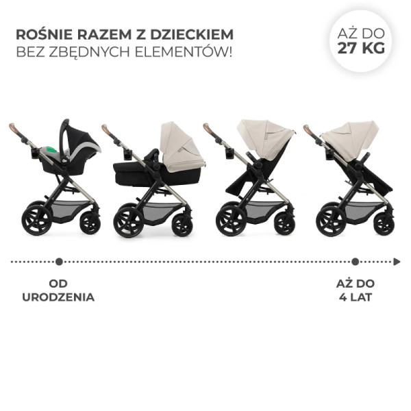 Фото - Коляска універсальна 3 в 1 Kinderkraft Moov 2 Moonlight Gray (KSMOOV02GRYEV00)