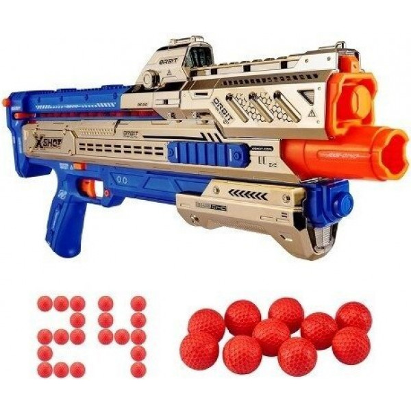 Фото - Бластер многозарядный ZURU X-Shot EXCEL CHAOS Golden Orbit (24 шарика) (36414Z)