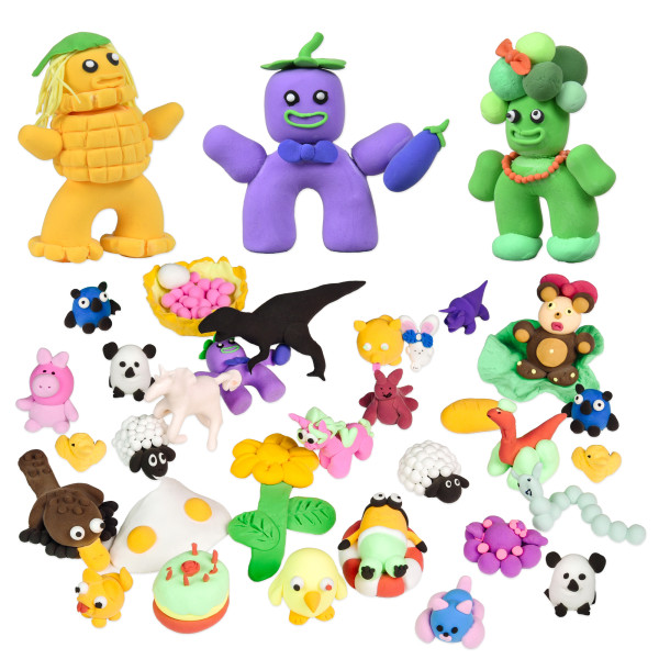 Фото - Маса для ліплення Strateg U'DOClay 51 шт. (30921)