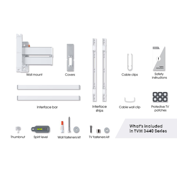 Фото - Кріплення для телевізора Vogels TVM 3443 Білий