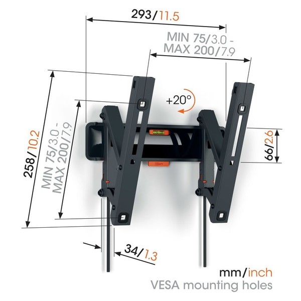 Фото - Крепление для телевизора Vogels TVM 3213 Black