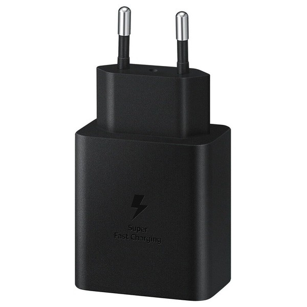 Фото - Мережевий зарядний пристрій Samsung 45W Compact Power Adapter C to C Cable Black (EP-T4510XBEGRU)