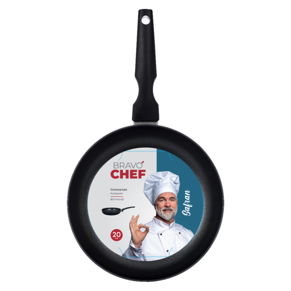 Фото - Сковорода універсальна BRAVO CHEF Safran 20 см (BC-1114-20)