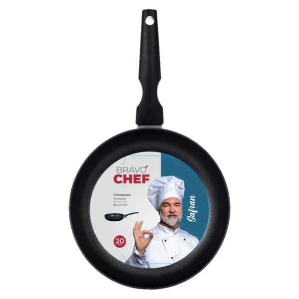 Фото - Сковорода универсальная BRAVO CHEF Safran 24 см (BC-1114-24)
