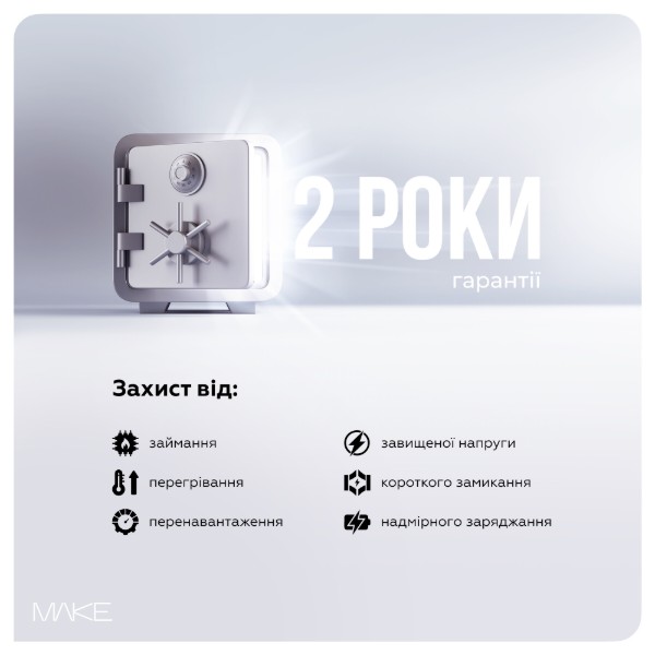 Фото - Сетевое зарядное устройство MAKE 30W GaN PD + QC3.0  White (MCW-3021GWH)