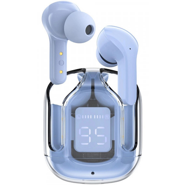 Фото - Навушники вкладиші бездротові TWS AceFast T6 ice blue (6974316281559)