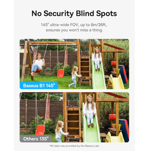 Фото - IP-камера Baseus Security B1 Outdoor Camera 2K White (S0SV002130)